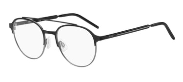 Premium Men Hugo Eyeglasses: HG 1156 - Matte Black Dark Ruthenium - SpecSMART Eye Clinic (Diagonal View)